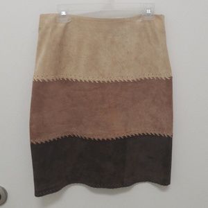 ❤MADISON STUDIO LEATHER/SUEDE SKIRT, SIZE 10